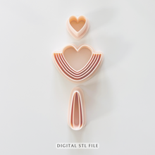 Load image into Gallery viewer, Honey Love Clay Cutter | Polymer Clay | STL File (Digital Download)
