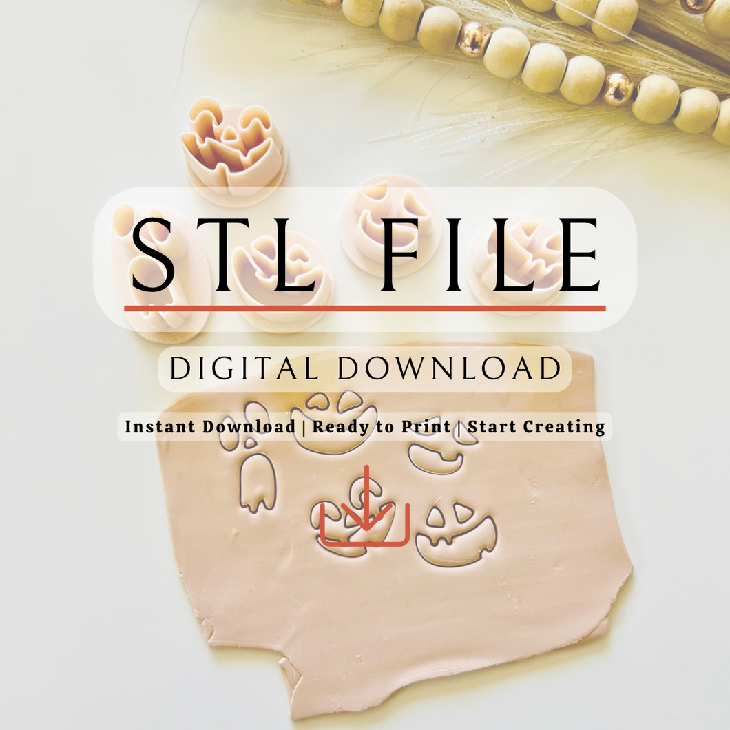 Spooky Faces Clay Cutter | STL File