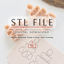 Load image into Gallery viewer, Polymer Clay Cutter Set | STL File (Digital Download)
