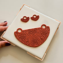 Load image into Gallery viewer, Rotating Tile Stand | Polymer Clay Tool for 6” x 6” Tiles
