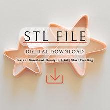 Load image into Gallery viewer, Puffy Star Clay Cutter | STL File (Digital Download)
