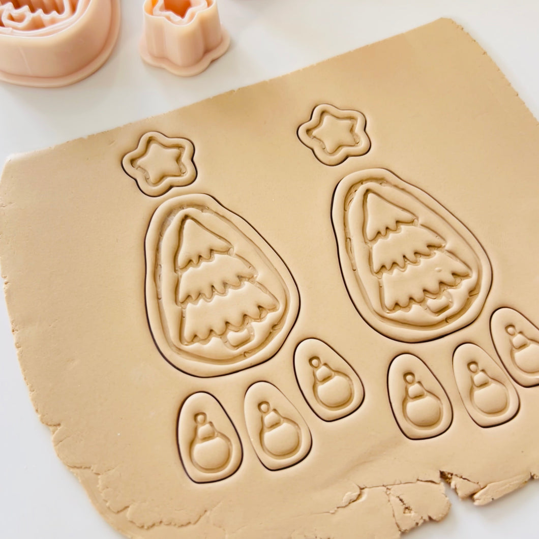 Winter Pine Clay Cutter