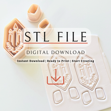 Load image into Gallery viewer, Candlelight Clay Cutter | STL File (Digital Download)
