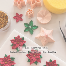 Load image into Gallery viewer, Poinsettia Kit Set | STL File (Digital Download)
