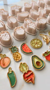 Fruits and Veggies -25 Clay Cutters STL