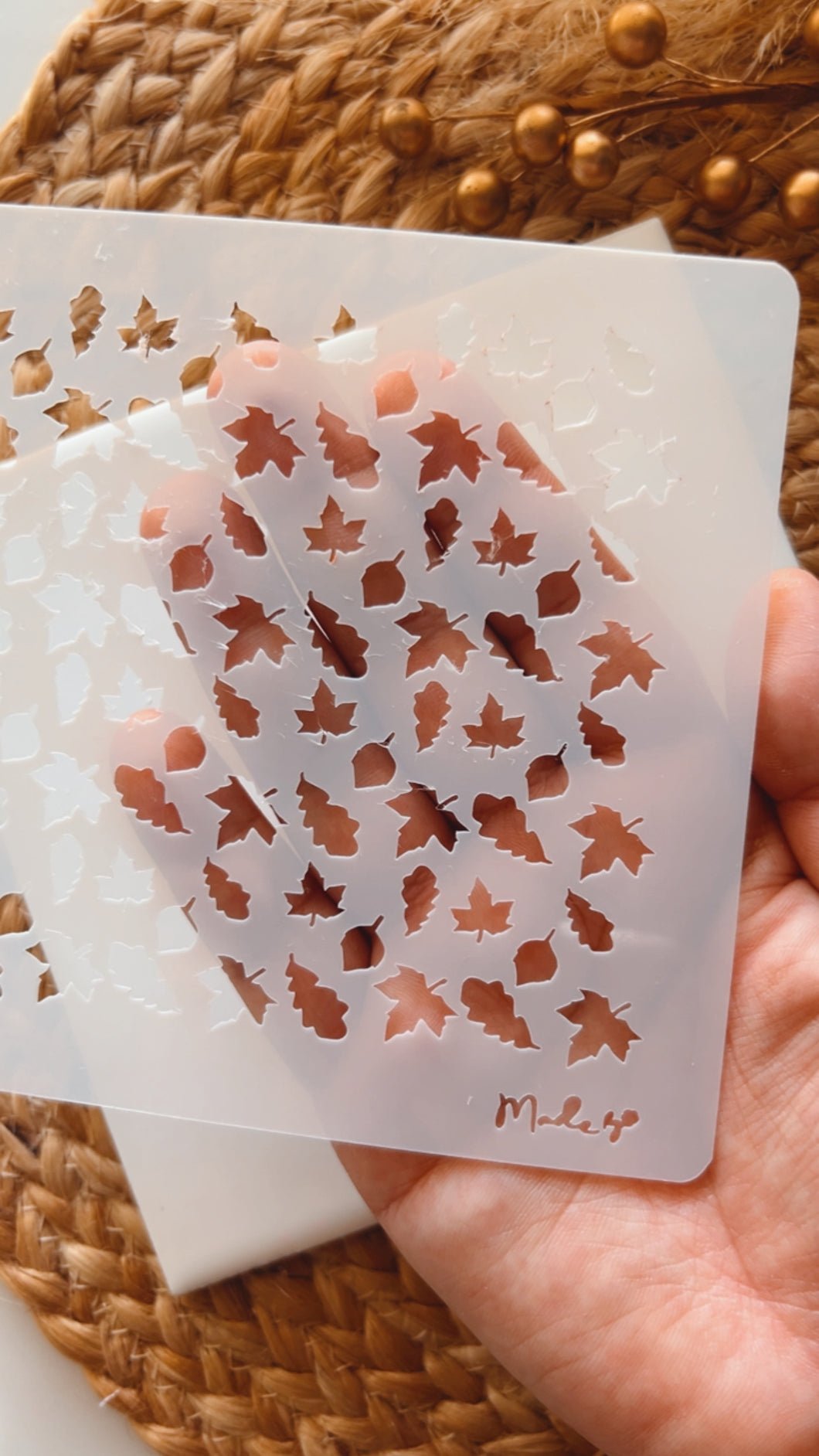 Maple Leaves Stencil