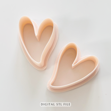 Load image into Gallery viewer, Luna Love Clay Cutter | Polymer Clay | STL file (Digital Download)
