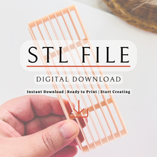 Load image into Gallery viewer, Straight Line Clay Cutter | Strip Cutting Tool | STL File (Digital Download) Set 4mm-6mm-8

