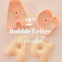 Load image into Gallery viewer, Bubble Letter Alphabet 2” Clay Cutter
