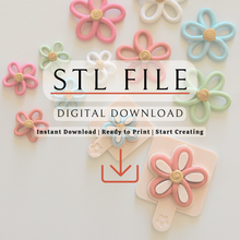 Load image into Gallery viewer, Flower Loop Maker Large | 1.5” Polymer Clay Flower Tool | STL File (Digital Download)
