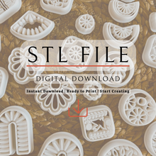 Load image into Gallery viewer, Tile inspired Clay Cutter Set | ST File

