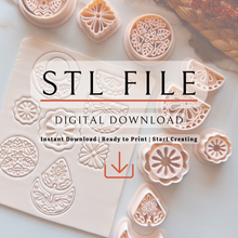 Load image into Gallery viewer, Sun and Moon Clay Cutter Set | STL File
