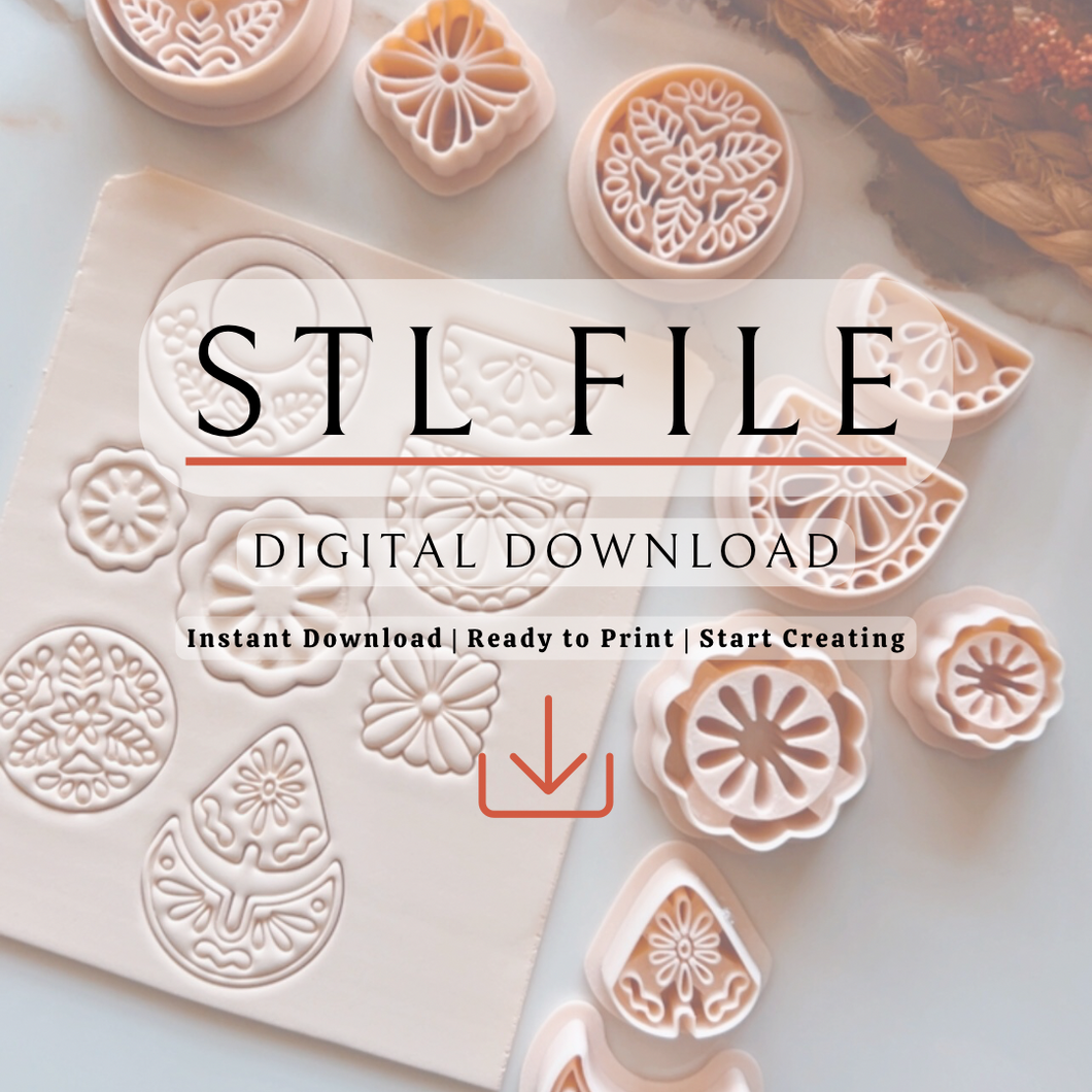 Sun and Moon Clay Cutter Set | STL File
