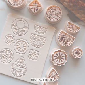 Sun and Moon Clay Cutter Set | STL File