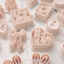 Load image into Gallery viewer, Romantic Clay Cutter Set | STL File
