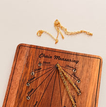Load image into Gallery viewer, Chain Measuring Tool | Wooden Guide for Jewelry Making
